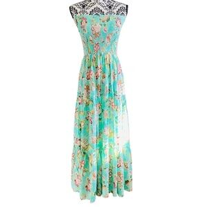 Sunday Mi Amor Floral Sleeveless Sundress Sz-Medium